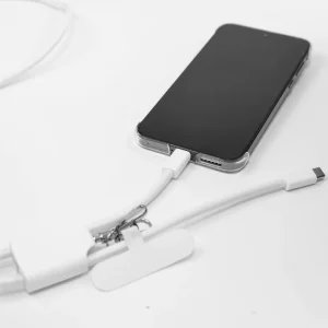 4 in 1 Lanyard Charging Cable 60W, 120cm Long with Hook for ID Card and Phone Pad - Image 7
