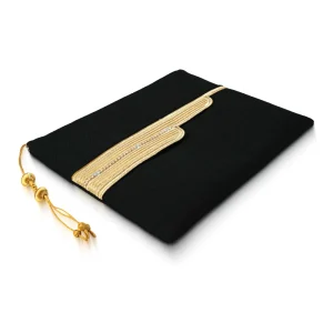 Laptop Sleeve Zipper Pouch with Tassel and Arabic Bisht Design Embroidery - Image 3