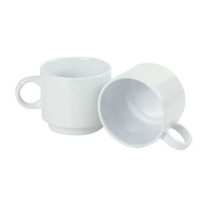 Ceramic Cups 10 Oz Glossy Finish White Color - Image 5