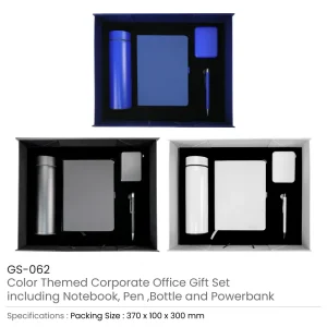 Corporate Office Gift Set in Color Themed Box with Ribbon Handle - Image 4