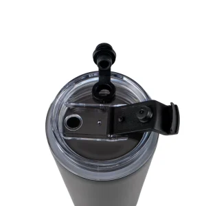 Double Wall SS Tumblers with Transparent Lid and Metal Straw - 500ml - Image 6
