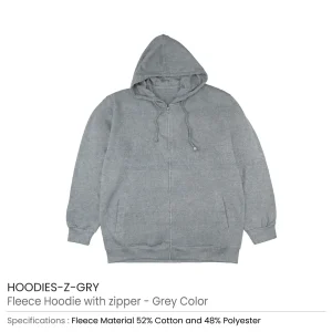 Fleece Hoodies with Zipper in (S to 3XL) Sizes - Image 9