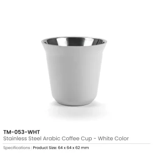 Gahwa Cups - Stainless Steel Arabic Coffee Cups - Image 5