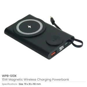 Magnetic Fast Wireless Charging Powerbank, 15W with iWatch Charger - Image 5