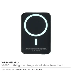 MagSafe Wireless Powerbank with Light-Up Logo, 15W Fast Charging, 10K mAh - Image 6