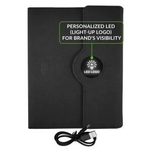 Powerbank Portfolio Notebook, 8000 mAh, with 15W Wireless Charging - Image 5