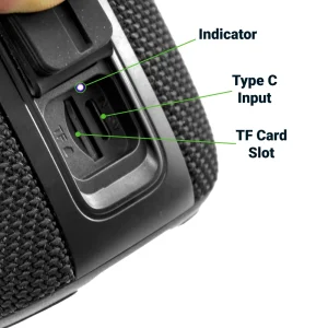 Portable Bluetooth Speaker with Light Up Logo and Lanyard - Image 4