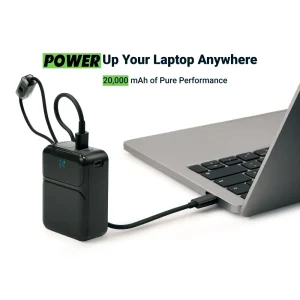 Powerbank with Built-in Type-C & Lightning Cables, 20,000mAh, 45W Fast Charging - Image 6