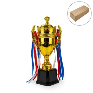 Small Cup Trophy with Removable Ribbon Attached to Both Handles