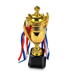 Small Cup Trophy with Removable Ribbon Attached to Both Handles - Image 4