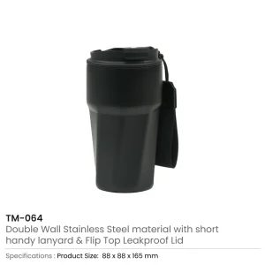 Tumblers with Lanyard in Double Wall Stainless Steel 480ml - Image 8